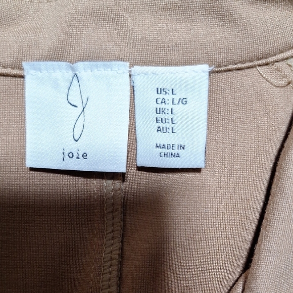 Joie Tan Blazer with Gold Accents - Picture 6 of 12